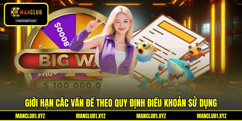 Giới hạn các vấn đề theo quy định điều khoản sử dụng Giới hạn các vấn đề theo quy định điều khoản sử dụng
