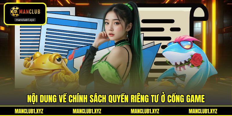 Nội dung về chính sách quyền riêng tư ở cổng game